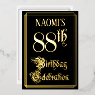 88. Geburtstagsparty - Extravagantes Drehbuch & In Folieneinladung