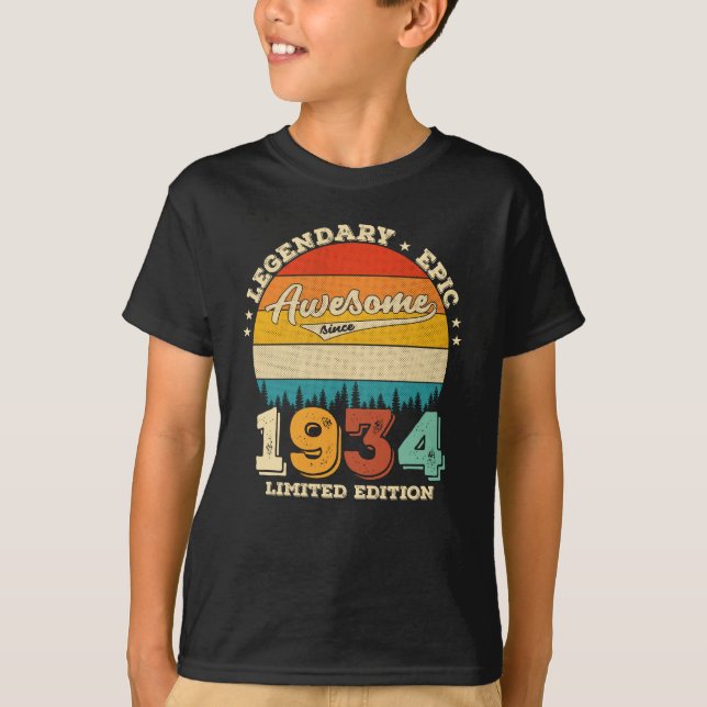 88 Jahre alt Phantastisch seit 1934 88. Geburtstag T-Shirt (Vorderseite)