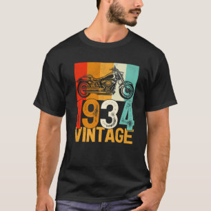 88 Jahre altes Retro-Motorrad Vintag 1934 88th Bi T-Shirt