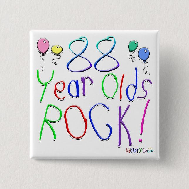 88 Jährige Felsen-! Button (Vorderseite)