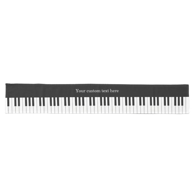 88 Keys Full Piano Keyboard Musical Dinner Großer Tischläufer (Horizontal)