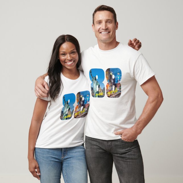 88 New York City Statue of Liberty T-shirt Design (Unisexe)