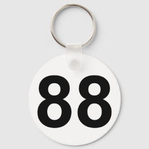 88 - Nr. achtundachzig Schlüsselanhänger