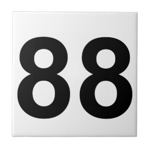 88 - Nummer achtundachtzig Fliese