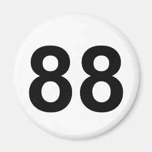 88 - Nummer achtundachtzig Magnet