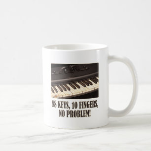 88 Schlüssel, 10 Finger, kein Problem! Kaffeetasse
