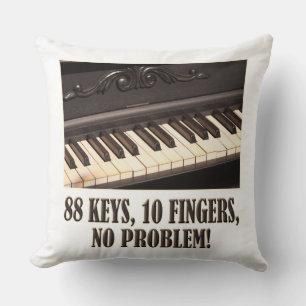 88 Schlüssel, 10 Finger, kein Problem! Kissen