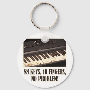 88 Schlüssel, 10 Finger, kein Problem! Schlüsselanhänger