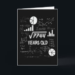 88 Years Old Bday Math Teacher 88th Birthday Gift Karte<br><div class="desc">Birthday Design For anyone who's horoscope say difficult & Stubborn But totally worth.Wear it with pride at work,  school gym perfect to pair with shorts,  leggings or jeans for a casual yet trendy Look</div>