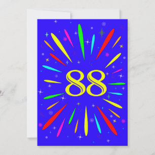 88e anniversaire de fête Invitation Explosion