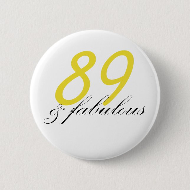 89 & Fabulous Button (Vorderseite)