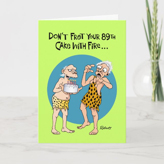 89. Geburtstag Karte (Vorderseite)