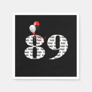 89. Geburtstagsballons Serviette