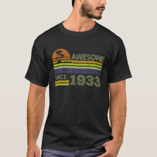 89 Jahre alte Männer Frauen Phantastisch seit 1933 T-Shirt