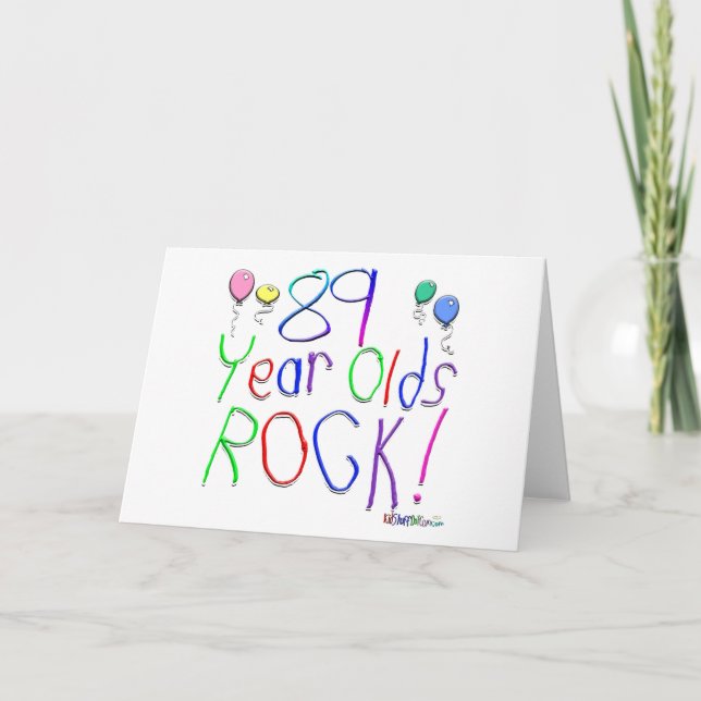 89 Jährige Felsen-! Karte (Vorderseite)