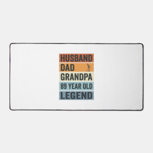 89-jähriger Ehemann Vater Opa Legende Shirt_1 Schreibtischunterlage