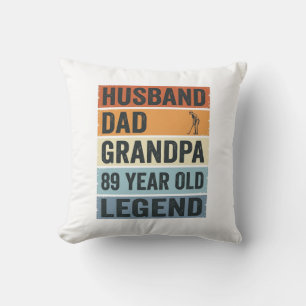 89-jähriger Ehemann Vater Opa Legende T-Shirt_1 Kissen