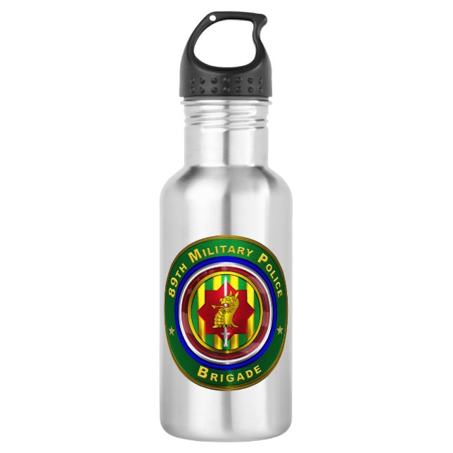89. Militärpolizeibrigade  Edelstahlflasche (Vorderseite)