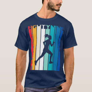 89th Birthday Gift Vintage Running  for 89 Year Ol T-Shirt