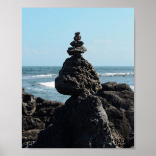 8×10 Felsenturm Jeju Island Korea Fotoabzug Poster