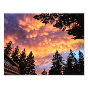 8.5 "x11"-Foto drucken Mammatus Cloud Sunset Fotodruck