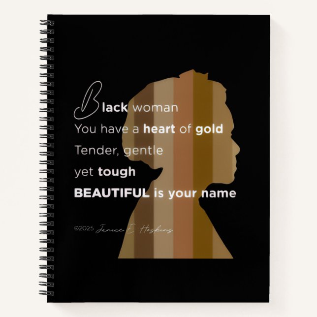 8.5" x 11" Deluxe Spiral Notebook Notizbuch (Vorderseite)