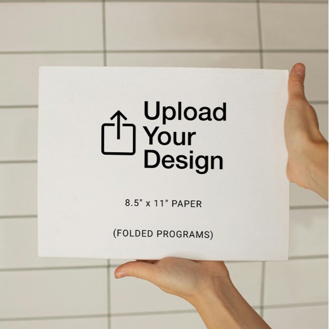 8,5" x 11" Flachblatt - Gefaltete Programme (Von Creator hochgeladen)