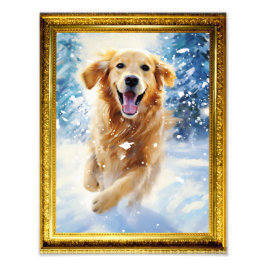 8,5 x 11 Foto Wall Art Golden Retriever Dog