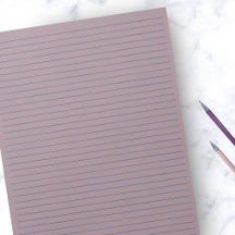 8,5" x 11" Rustikale Mauve Blue Lines Uni