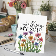 8.5 x 11 Spiral-Notebook - Er stellt mein Soul wie