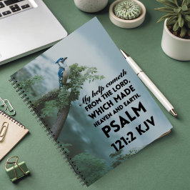 8.5 x 11 Spiral Notebook Psalm 121:2 KJV Notizbuch