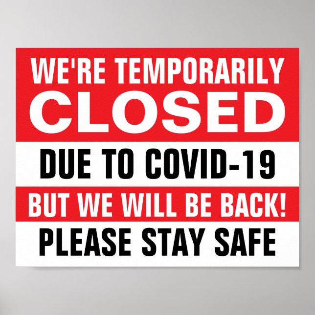 8,5" x 11", vorübergehend rotes Papier Poster (Vorne)