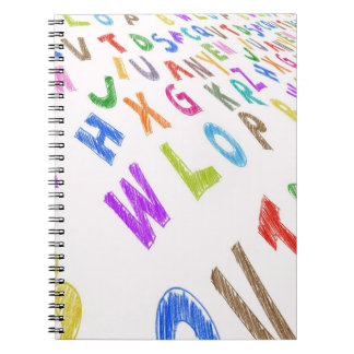 8,5x11 Carnet Spiral -Alphabet Éducation