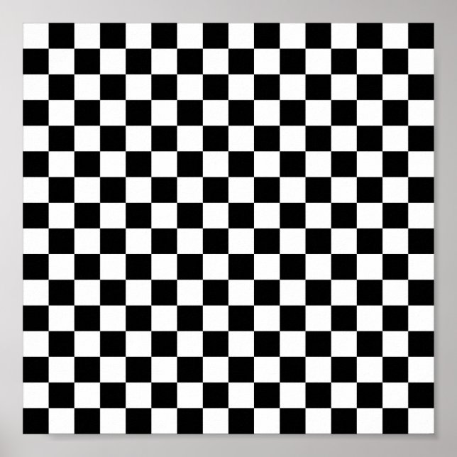8,75" x 8,75", CheckerBoard (Matte) Poster (Vorne)