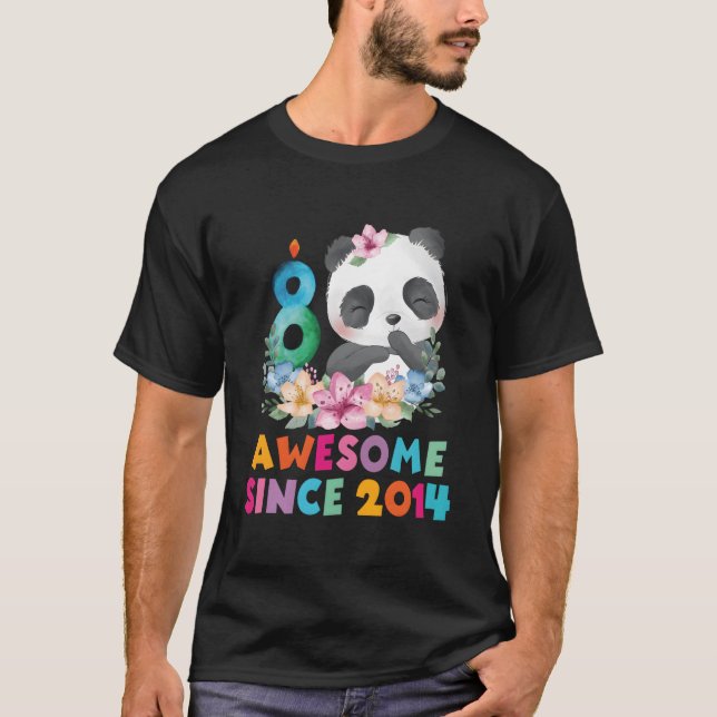8 8Th Panda Unicorn Py T-Shirt (Vorderseite)