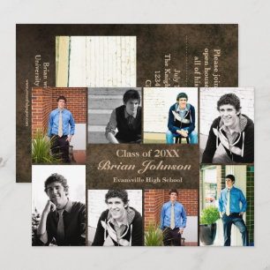 8/9 Photos Cuir - Faire-part de diplôme