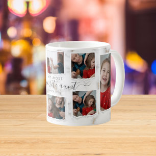 8 Acht Foto-Collage Tante Modern Elegante Familie Kaffeetasse