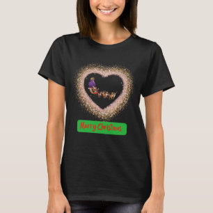 8. Afrikanischer Weihnachtsmann mit Rentierhelf T-Shirt