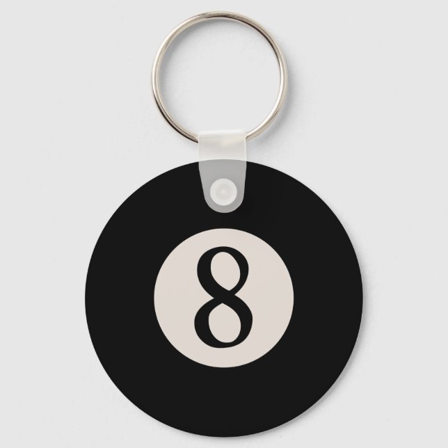 8 Ball 8 Schlüsselanhänger (Vorderseite)