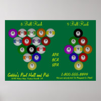 8 Ball 9 Ball Rack Billiard Hall
