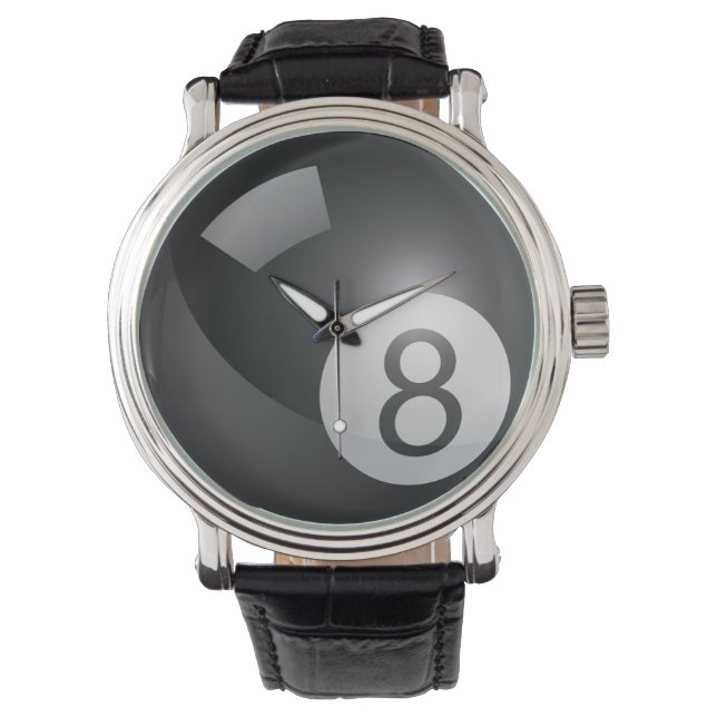 8 Ball Armbanduhr (Vorderseite)