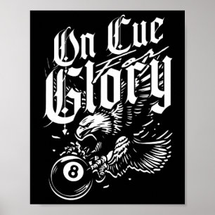 8-Ball Billiards auf Cue Glory Poster