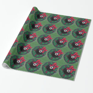 8 Ball Christmas Geschenkpapier