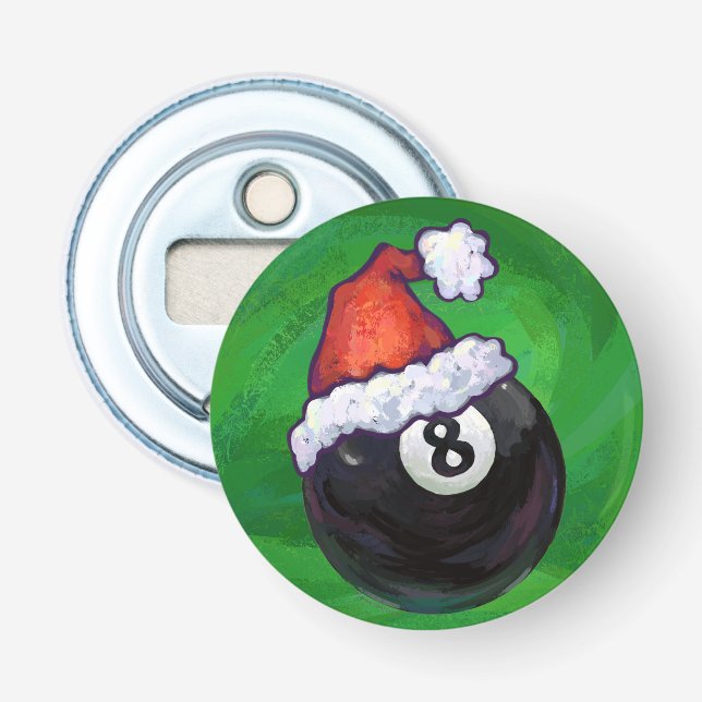 8 Ball Christmas Green Flaschenöffner (Vorderseite)