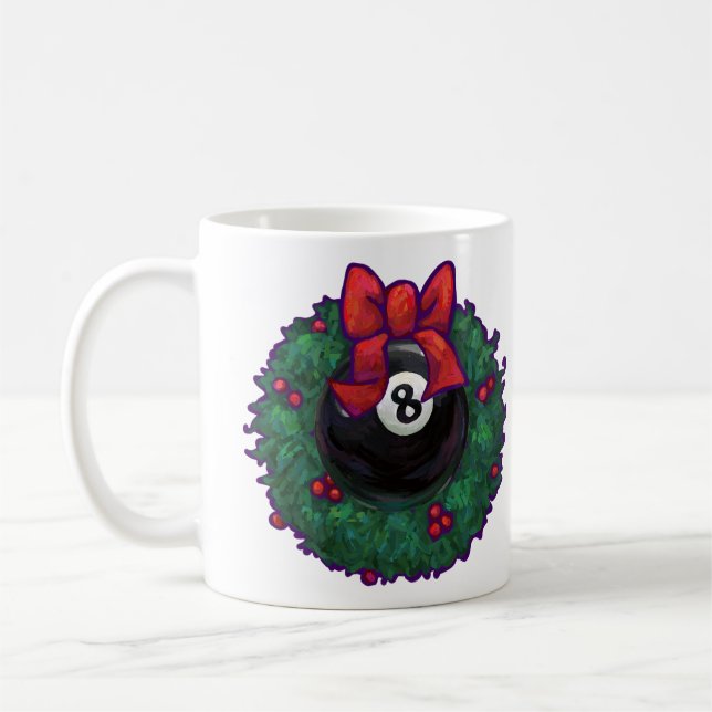 8 Ball Christmas Kaffeetasse (Links)