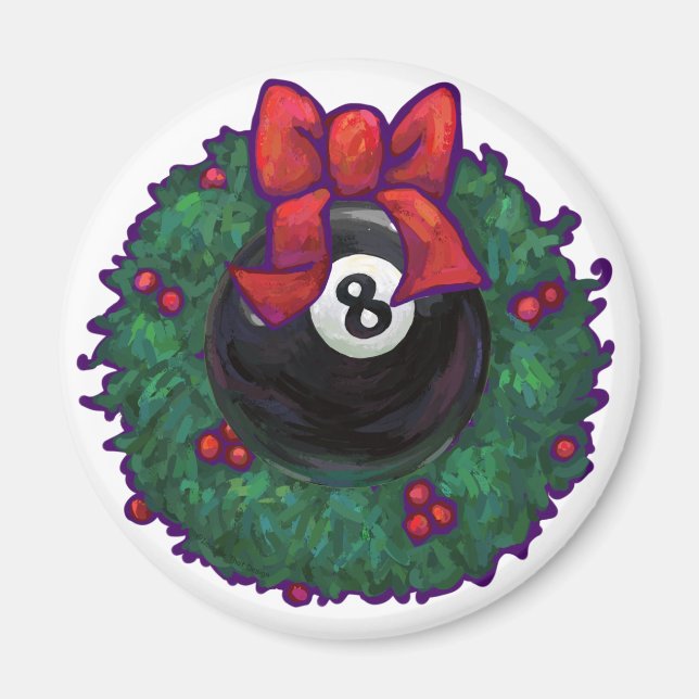 8 Ball Christmas Magnet (Vorne)