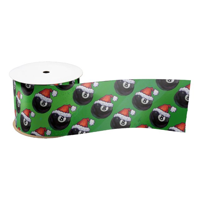 8 Ball Christmas Satinband (Spule)