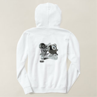 8 BALL gefragt Bestickter Hoodie
