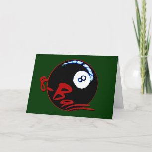 8-Ball-Geschenke und Grüße Karte