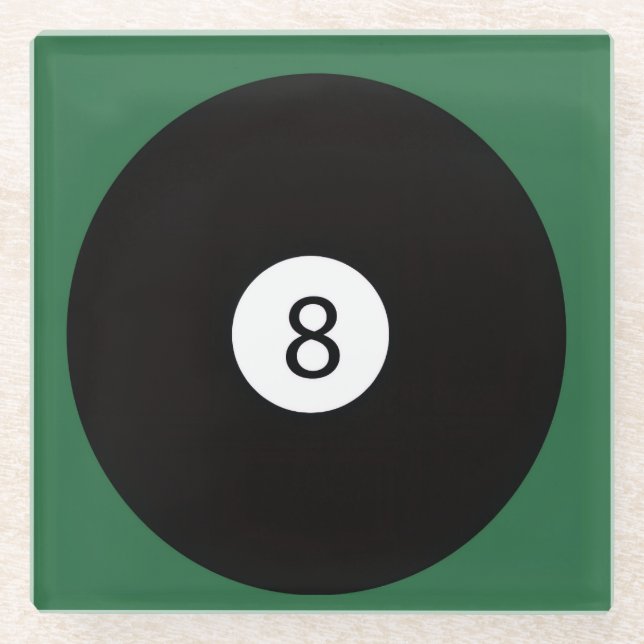 8 Ball Glasuntersetzer (Vorderseite)